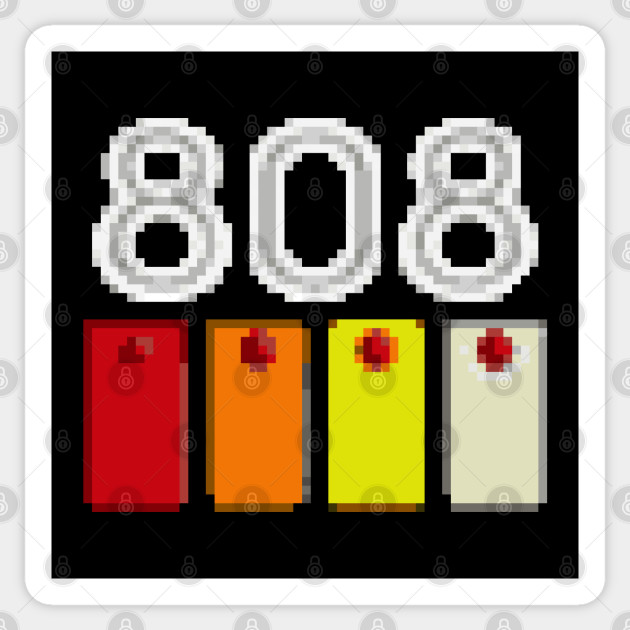 808 Drum Machine Pixel Grid Design - Music Fan - Producer Gift